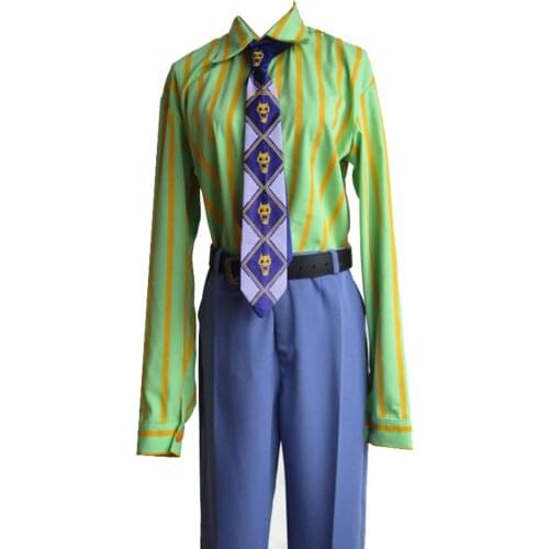 2021 Kawajiri Kosaku Cosplay Costume JoJos Bizarre Adventure Kira Yoshikage Cosplay Costume Only Shirt