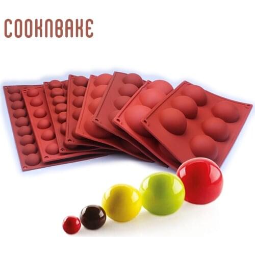 Dome silicone chocolate mold round handmade soap resin tool biscuit pastry cake decorating mould candy jelly gummy pudding form