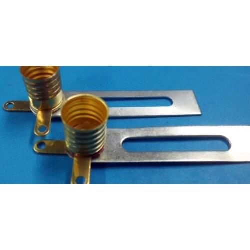 Copper e10 lamp bracket with rings for indicator etc
