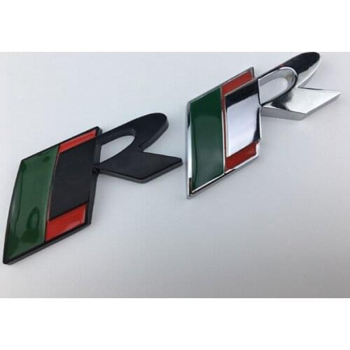 3D Silver XF XE XJL R Metal Standard Car Trunk Emblems Badge Decal Sticker Car Accessories