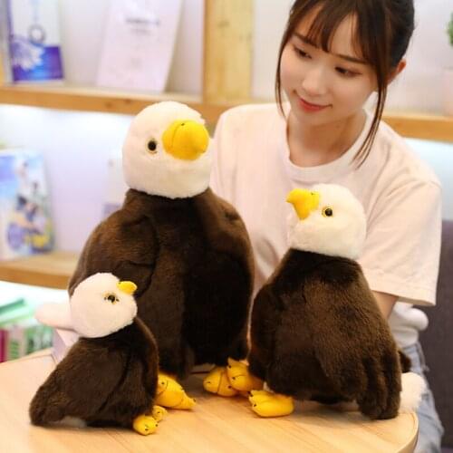 20/30/40cm Stuffed Sea Eagles Plush Toy Simulation Haliaeetus leucocephalus Cute Animals Soft Toys Child Kids Gift Collection