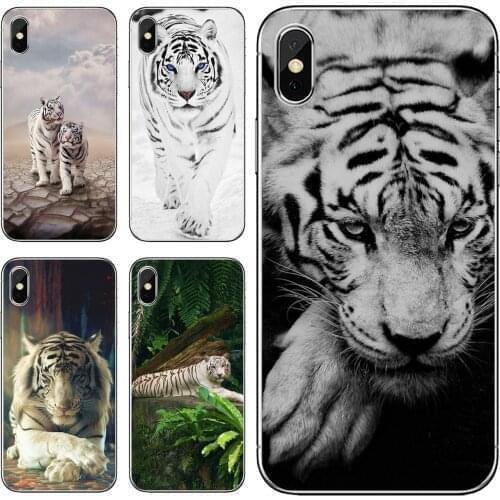 Soft Skin Case an-animal-White-tiger-burning-bright For Huawei Nova 2 2i 3 3i Y3 Y5 Y6 Y7 Y9 Prime 2015 2016 2017 2018 2019
