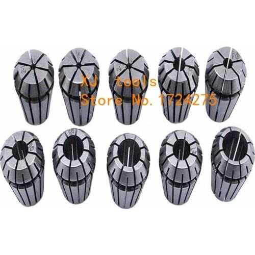 10Pcs ER16 Collet Tool Precision Spring Collet Set from 1mm to 10mm CNC Collet Chuck For Milling Lathe Tools and Spindle