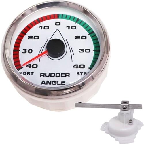 Pack of 1 Rudder Angle Indicator With Sensor 85mm Sailing Boat Rudder Angle Indicator Gauge For Autopilot Chart plotter 0-190ohm