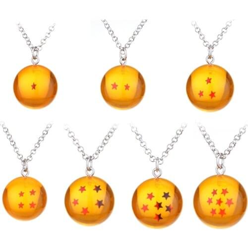 Dragon Ball Pendant Necklace Cartoon Anime Character Cute Style Unisex Jewelry Necklace Birthday Gift