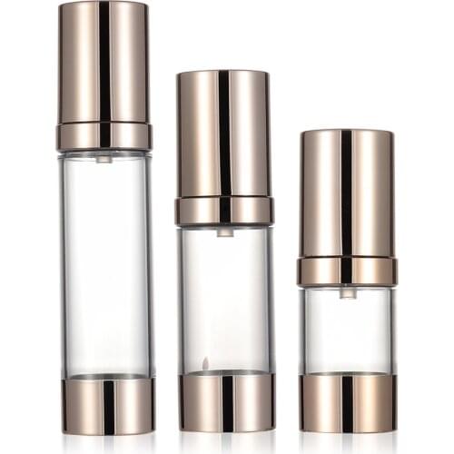 15/30/50ml Plastic Empty Cosmetic Airless Bottle Treatment Pump Travel Vacuum Bottles Cream Holder Container Makeup Accessories