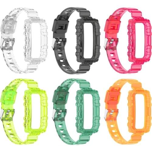 TPU Transparent Watch Strap Soft Wristband Bracelet Replacement Belt for HUAWEI HONOR Band 6 Accessories Watch Strap