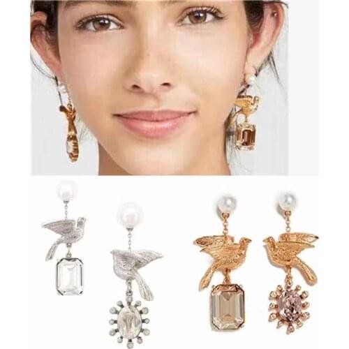 2019 Amybaby Luxury Vintage Pearls Crystal Womens Clip Earring Jewelry For Party