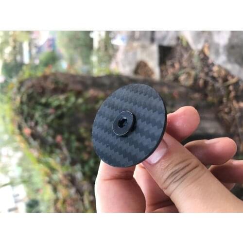 Bicycle Headset carbon top Cap Carbon Fiber Bike Stem 28.6mm 1 1/8" OD2 Steerer Fork Tube Headset Cap Cover