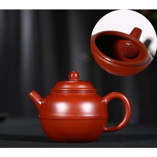 Yixing are recommended by the manual dahongpao wheel pot teapot mud painting tea undertakes