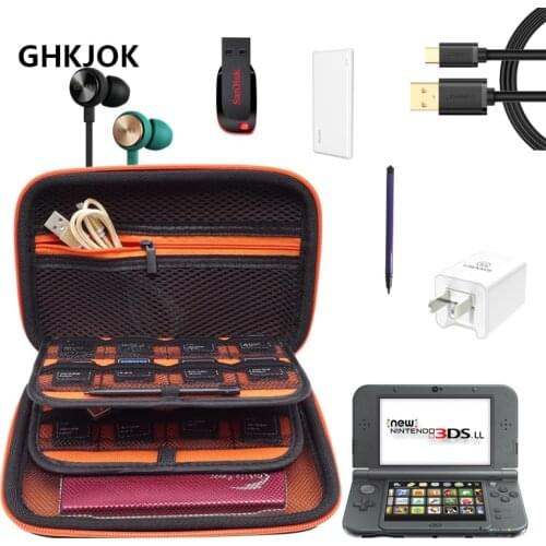 Hard Cover Carrying Storage Bags for Nintendo New 3DS XL 2DS Console Accessories Protective Shell Pouch Portable Zip Cases Box