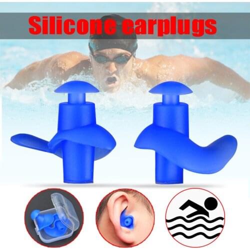 1 Pair Soft Ear Plugs Diving Water Sports Swimming Accessories Environmental Silicone Waterproof Dust-Proof Earplugs