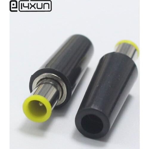 1pcs New Black 6.5*4.4mm DC Power Plug with Tip ABS 6.5mm x 4.4mm Male Plugs Connector DIY Repair Jack Adapter