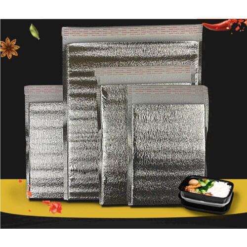 20pcs Multi-sizes food thermal insulation Adhesive Seal pocket bag,cushion package,hot,cold keeping,anti-pressure,anti-collision