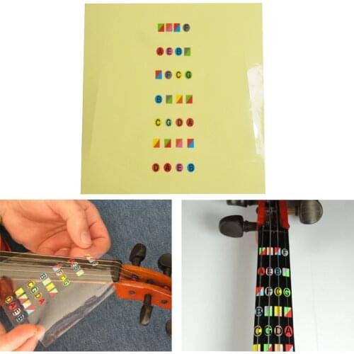 4/4 Violin Sticker Fretless Finger Guide Fiddle Fingerboard Map Mark Stickers For Beginner