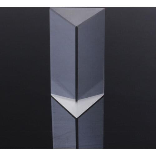 5cm JGS Triangular Prism Optical Glass Triple Physics Teaching Light Spectrum 2"