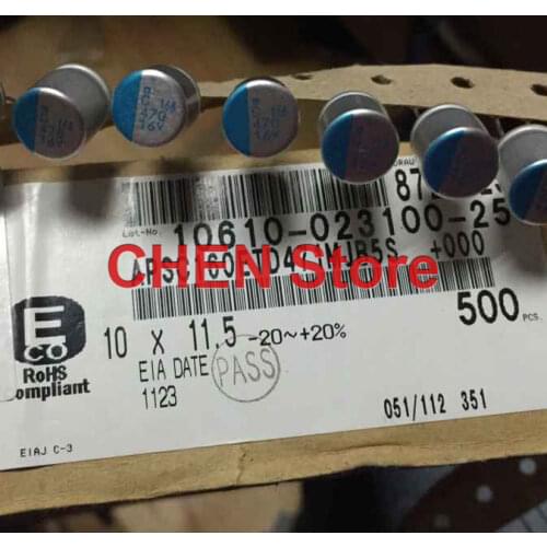 50PCS NIPPON PSC 16V470UF 10X11.5MM Motherboard Solid Polymer Capacitor psc 470UF 16V CHEMI-CON Aluminum shell electrolysis