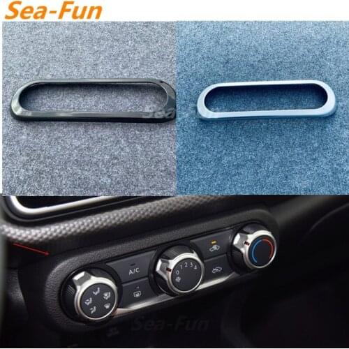 ABS Chrome Matte Central Console Air Conditioning Adjusting Box Frame Cover For Nissan Kicks P15 2021 2022 Car Accessories
