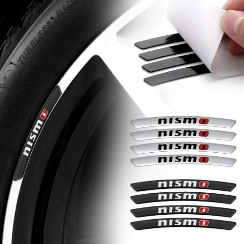 4pcs/set Car Wheel Rims Racing Performance Car Sticker For NISMO Nissan Qashqai Juke Leaf Micra Sentra Maxima NOTE Patrol