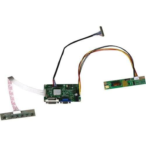 Free Shipping DVI VGA LCD Controller Board Kit Work For N121X5-L02 L04 L05 1024x768 20Pin CCFL Panel