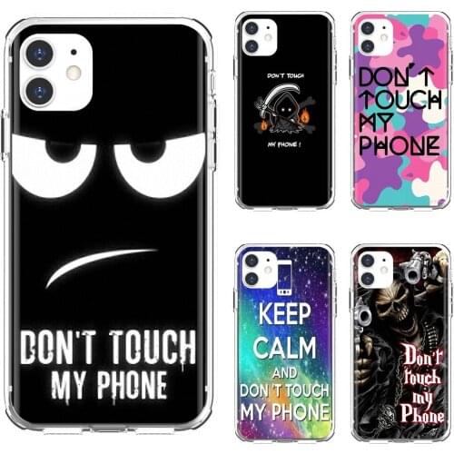 Cell Phone Cover don't-touch-my-phone-Poster For Samsung Galaxy S7 S8 S9 S10E S20 FE Note 10 20 Edge Lite Plus Ultra