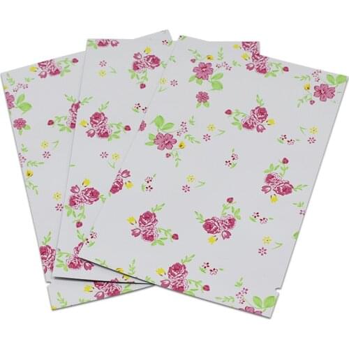 DHL 1800Pcs/lot Heat Sealable Food Spice Coffee Tear Notch Pouch Mylar Bag Package Aluminum Foil Open Top Vacuum Packaging Bag