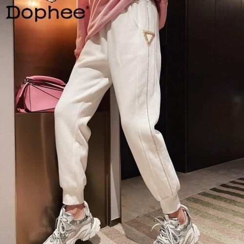 Dophee Women's Trousers Harem Pants