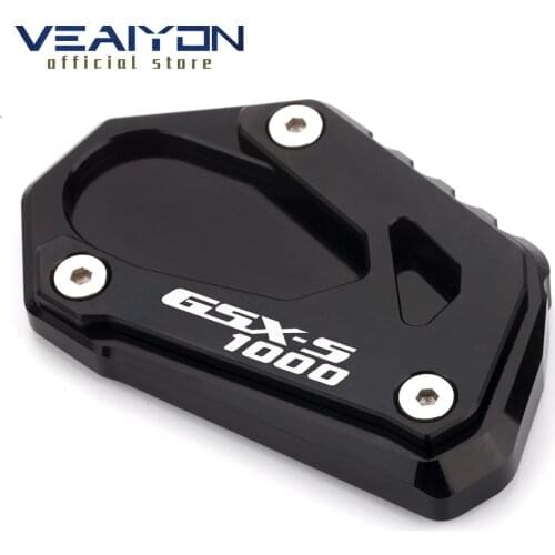 Logo GSX-S New For SUZUKI GSX-S1000/F 2015-2021 Motorcycle Kickstand Foot Side Stand Extension Pad Plate