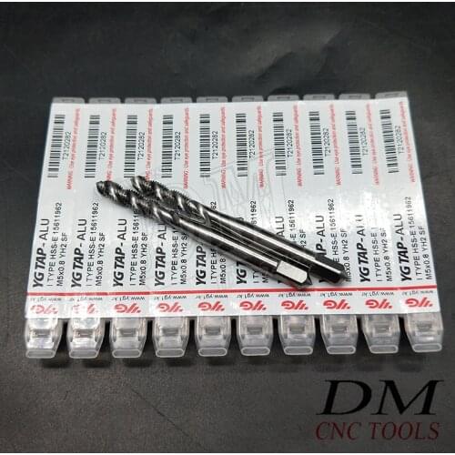 M5*0.8 M4*0.7 Spiral Tap for Aluminum threading tool thread cut metal lathe tools screw tap threading drill bit
