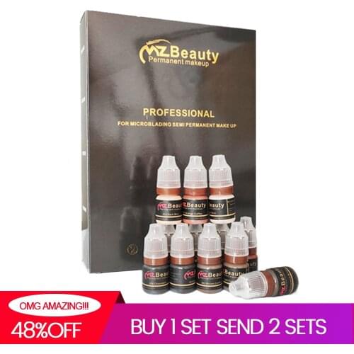 Microblading pigment Professional micro-pigment permanent makeup eyebrow tattoo ink microblade pigments supplies 12 Colors sets