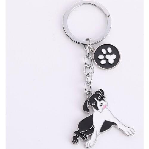 2020 Fashion Cute dog pendant key chains for women pet charms bag Animal Pendant car key ring best friend gifts Jewelry