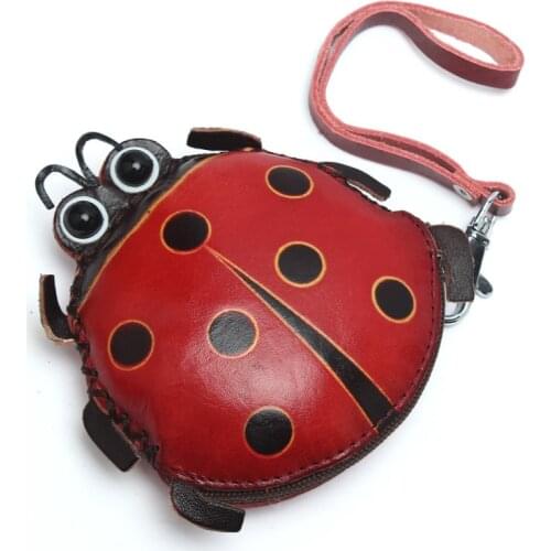 Fashion Animal Zero Purse New Cute Coin Purses Handmade Holding Ladys Bag Cartoon Ladybug Small Wallet
