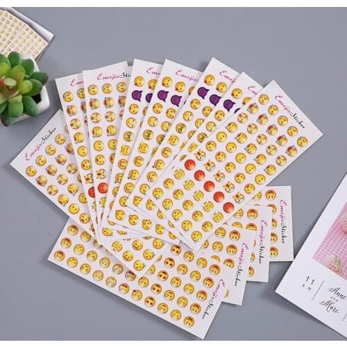 12pcs/Set Cute Stickers Set for Kids Diary Notebooks Journal Album Kawaii Korean Sticker Sheet Stationery Office School for 2021