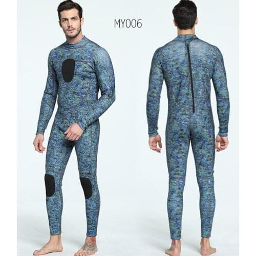 Spearfishing 3MM neoprene camouflage Wetsuit Men Full Body Scuba diving suit Snorkeling Surfing Wetsuit winter thermal swimsui