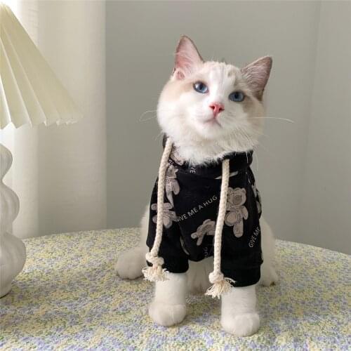 New Year Autumn Winter Sweater Warm Dog Cat Clothes Kitten Puppy Clothes Cute Hoodies Cute Pet Costume