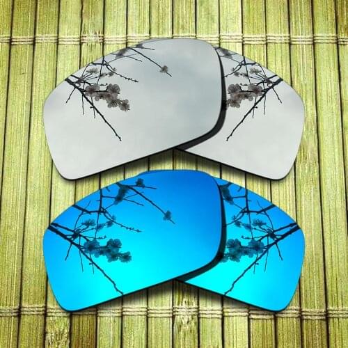 Polarized Replacement Lense For-Oakley Oil Drum Sunglasses Frame - Chrome & Blue Combine Options