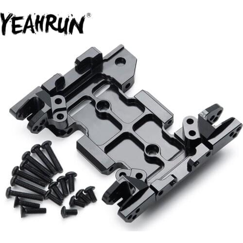 YEAHRUN Aluminum Alloy CNC Chassis Plate with Pull Code Kit for 1:10 SCX10-III AXI03007 RC Crawler Car NEW Upgrade Parts