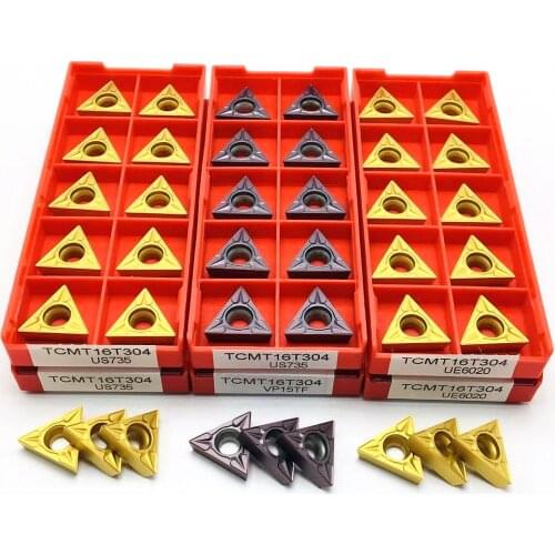 Lathe tools TCMT110204 VP15TF TCMT110204 UE6020 carbide inserts internal turning tools turning inserts TCMT 110204 cutting tools