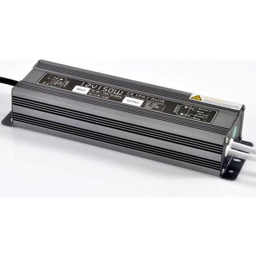 Ac/dc 12v 150w waterproof power supply 12v led driver,dc12v 150W Aluminum 110V 220V to 12V Lighting Transformer for LED light
