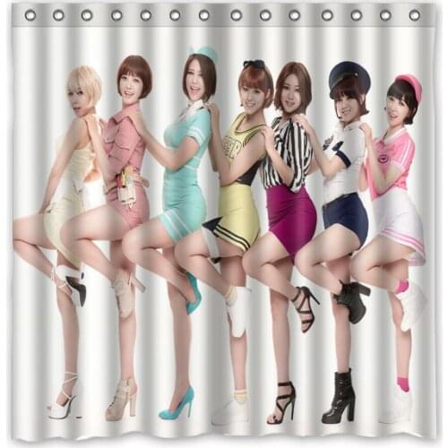 AOA Shower Curtain Waterproof Moldproof Polyester Fabric Bath Curtain Drop Ship Bathroom Decor 180*180cm