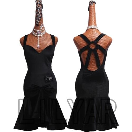 New Latin Dance Dress Competition Dress Costumes Skirt Performing Dress Adult Customize Children Red Matador Skirt Split Skirtes