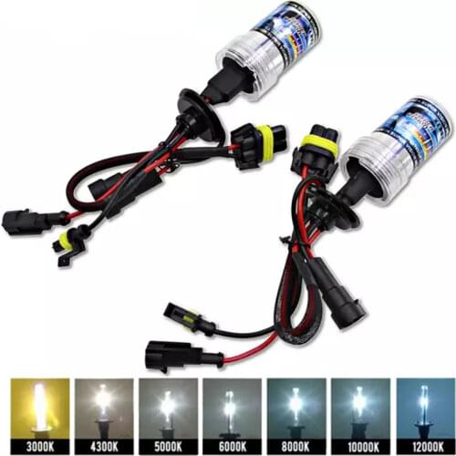 2PCS 35W HID Xenon Light Bulb H1 H3 H7 H11 9005 9006 12V Auto Car Headlight Lamp 3000K 4300K 5000K 6000K 8000K 10000K 12000K