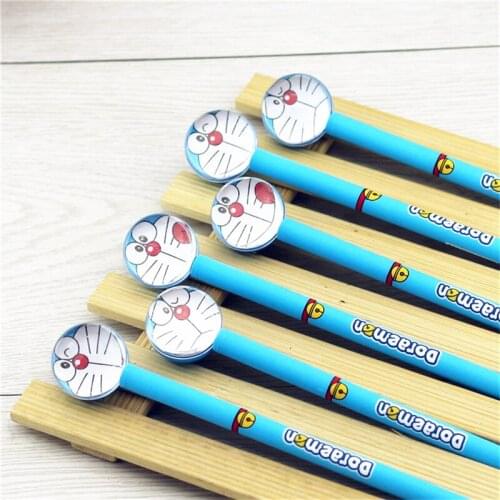 A014 creative stationery cartoon jingle cats head transparent neutral pen pen water machine cat duo A dream student supplies