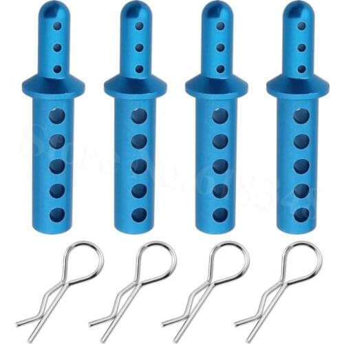 4PCS HSP 188037 108037 Aluminum Body Post Mounts 08007 Upgrade Parts For 1/10th RC 4WD Car Monster Truck Exceed Redcat 188837