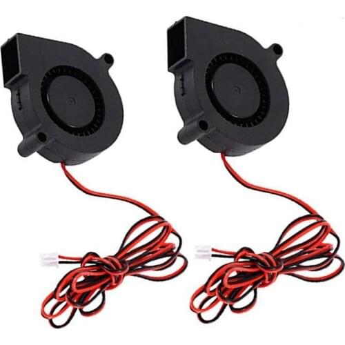 2pcs/lot 5015 3D Printer DC Brushless Blower Cooling Fan for RepRap i3 CR-10 and Other Small Appliances Series (12V)