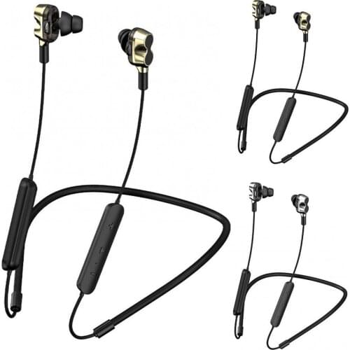 BT-91 Bluetooth 5.0 stereo sound Hanging Neck Earphone Dual Motion Sport Gaming Earbud Longtime Standby