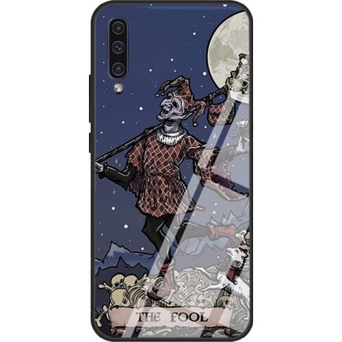 The Fool Tarot Card Spooky Gothic For Samsung A21S A20e A10 A20 A30 A50 A70 A31 A51 A71 A12 A52 A72 A32 Tempered Glass Case