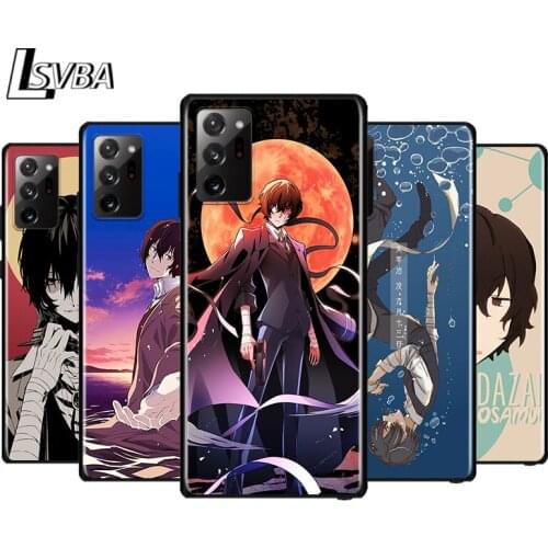 Bungou Stray Dogs Dazai Osamu for Samsung Galaxy Note 20 Ultra 10 9 8 Pro S10E S10 5G S9 S8 S7 Plus Black Phone Case