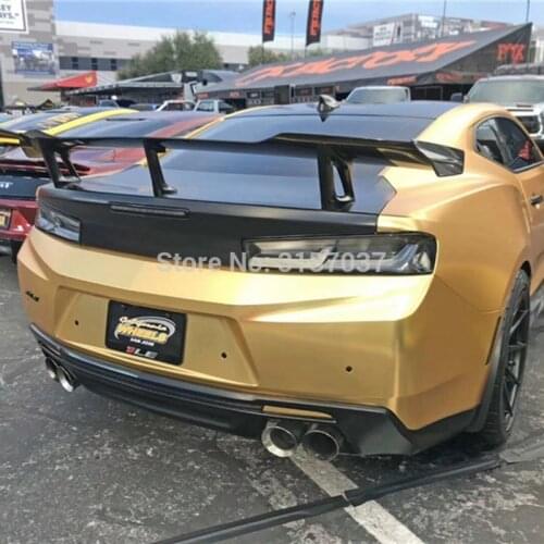 For 2016 2017 2018 2019 Chevrolet Camaro ZL1 1LE Style Carbon Fiber Rear Roof Spoiler Wing Trunk Lip Boot Cover Car Styling