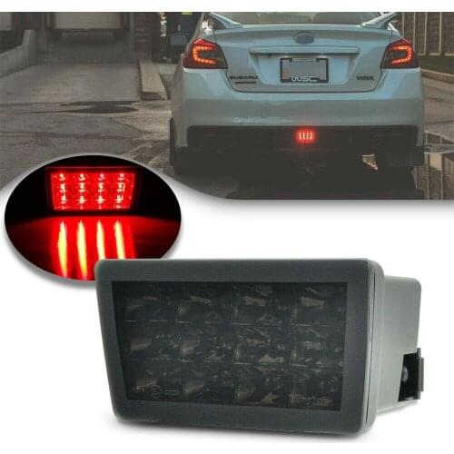 Smoked Lens LED Rear Fog Light for 2011-up Subaru WRX STi Impreza F1 Style Brake Lamp 1Pcs